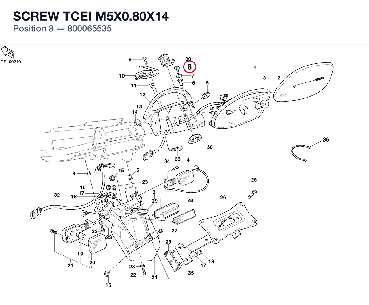 SCREW TCEI M5X0.80X14