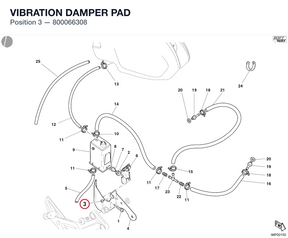VIBRATION DAMPER PAD 800066308 diagram position
