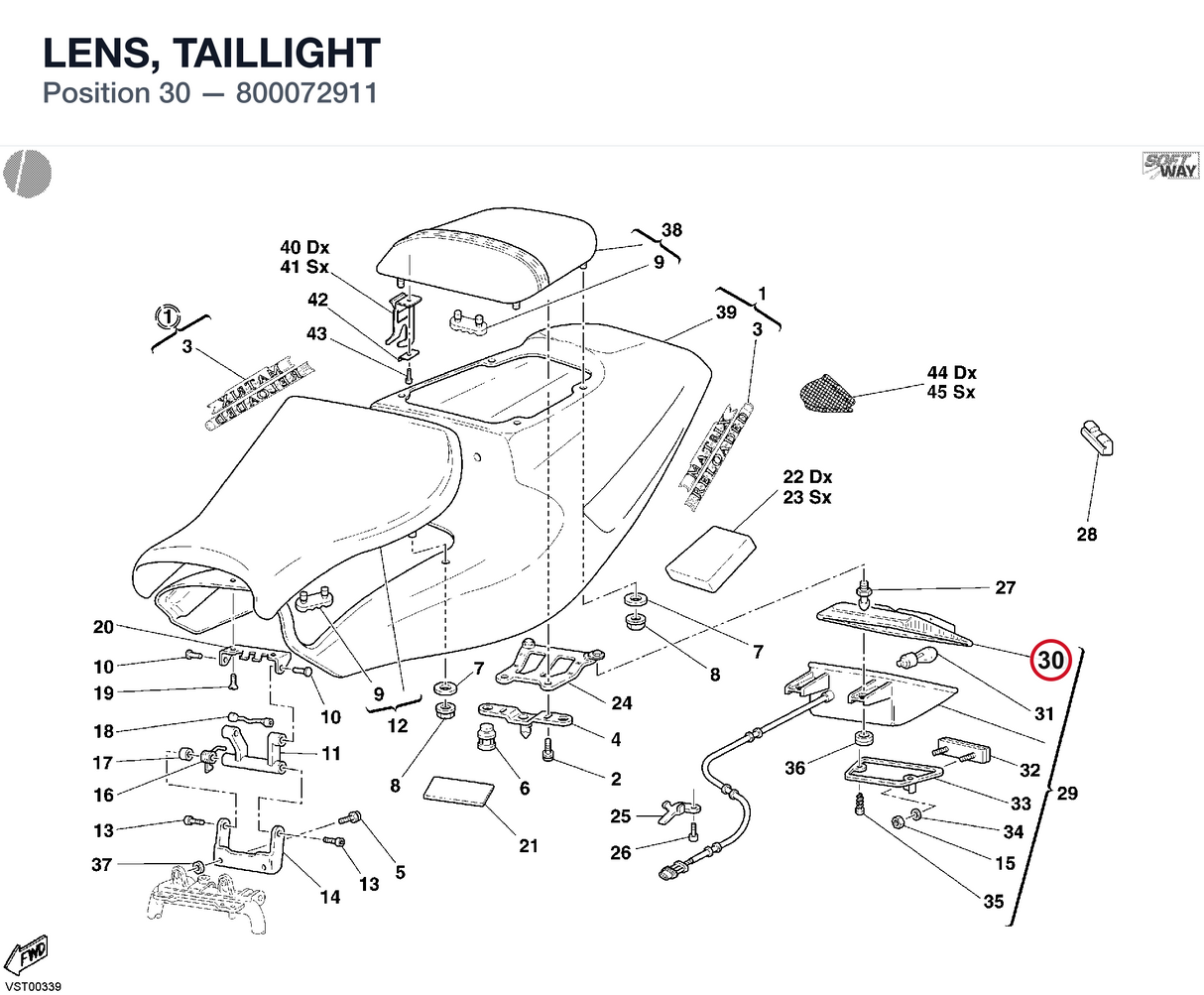LENS, TAILLIGHT