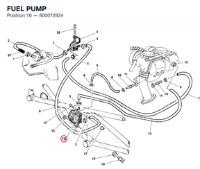 FUEL PUMP 800072924 diagram position