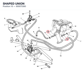 SHAPED UNION 800075360 diagram position