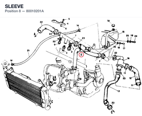 SLEEVE 80010201A diagram position