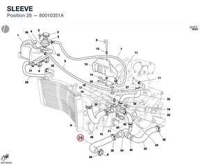 SLEEVE 80010351A diagram position