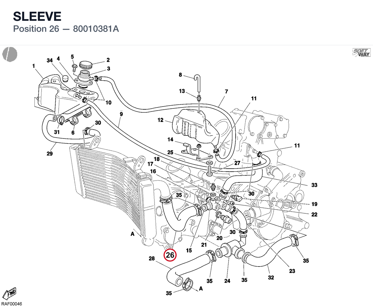 SLEEVE 80010381A diagram position