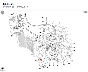 SLEEVE 80010381A diagram position
