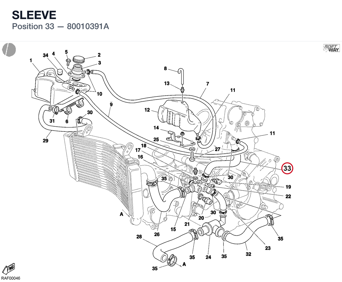 SLEEVE 80010391A diagram position
