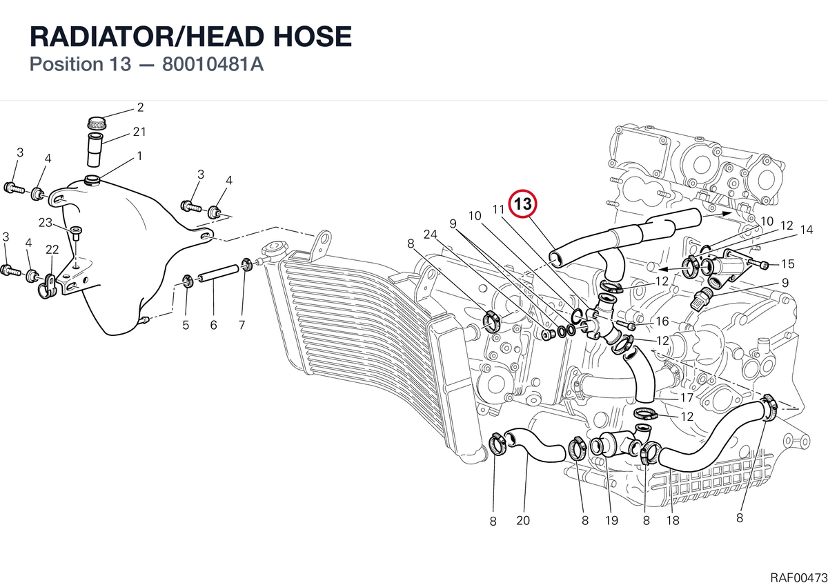 RADIATOR/HEAD HOSE