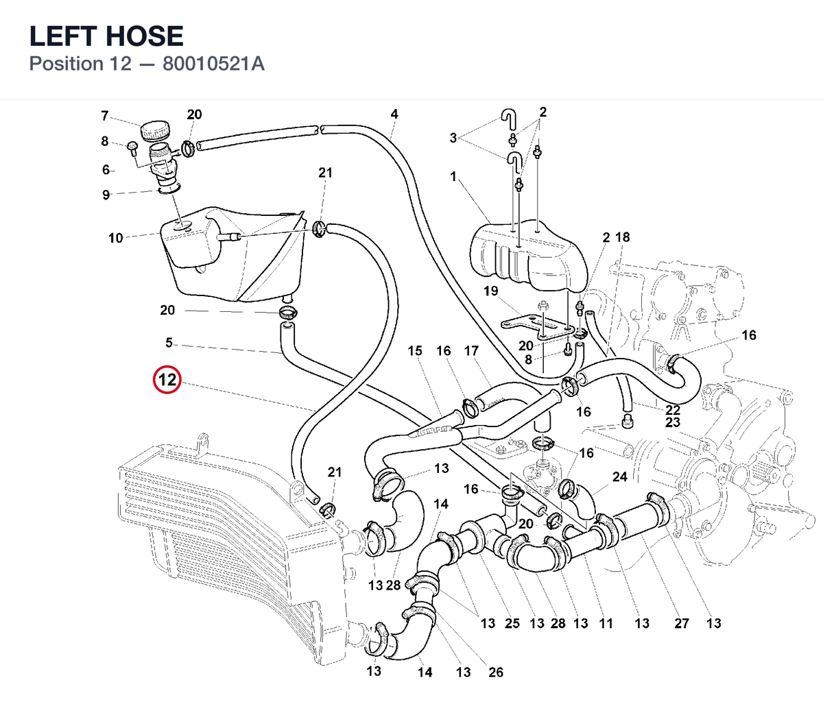 LEFT HOSE