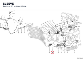 SLEEVE 80010541A diagram position
