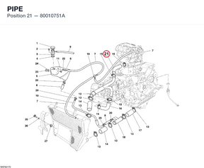 PIPE 80010751A diagram position