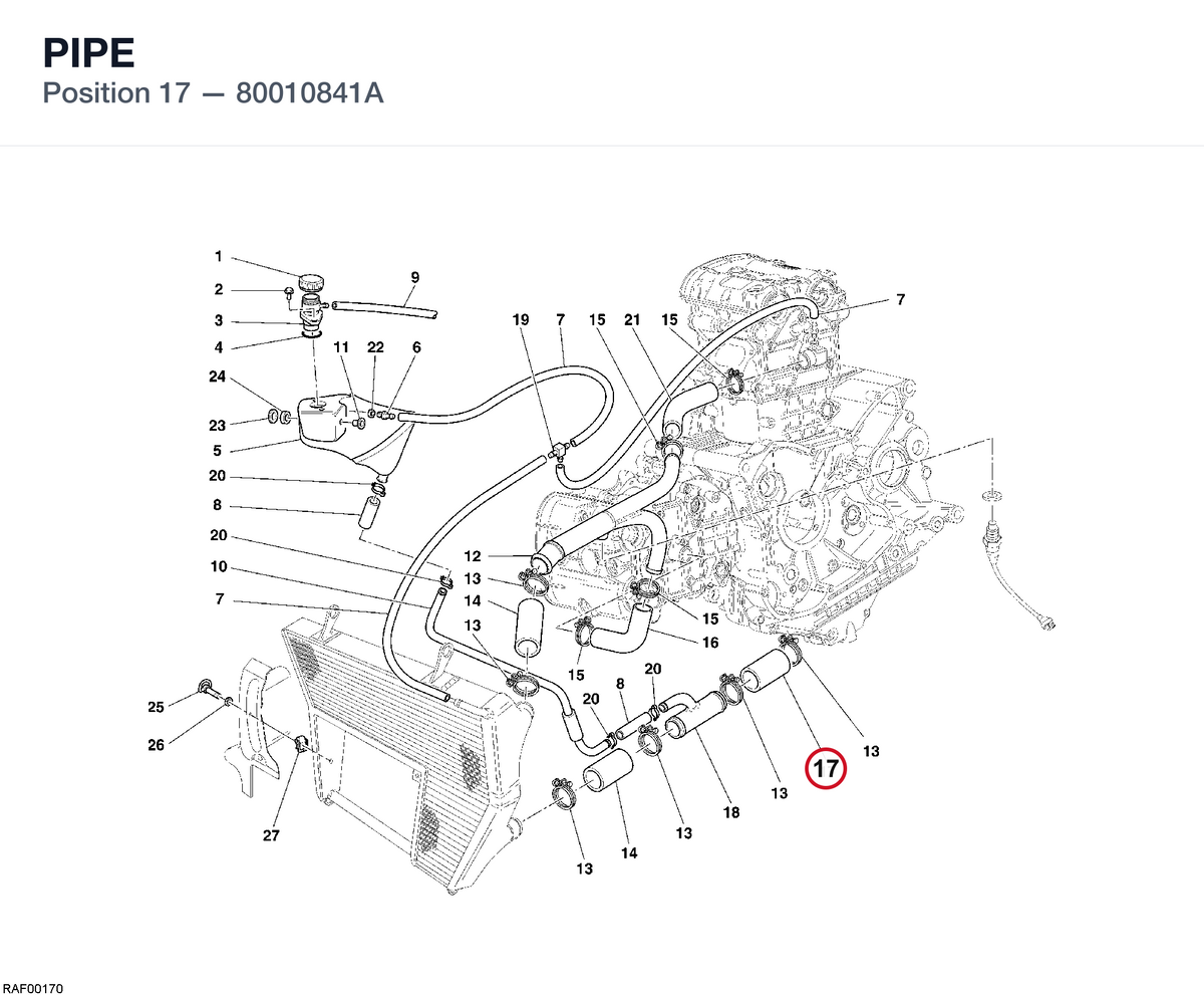 PIPE 80010841A diagram position