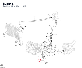 SLEEVE 80011132A diagram position