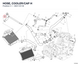 HOSE, COOLER/CAP H 80011911B diagram position