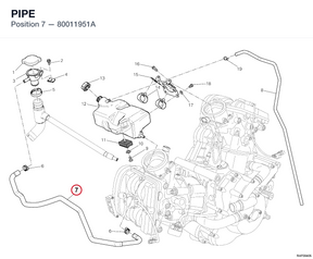 PIPE 80011951A diagram position