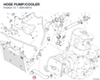 HOSE PUMP/COOLER 80012091A diagram position
