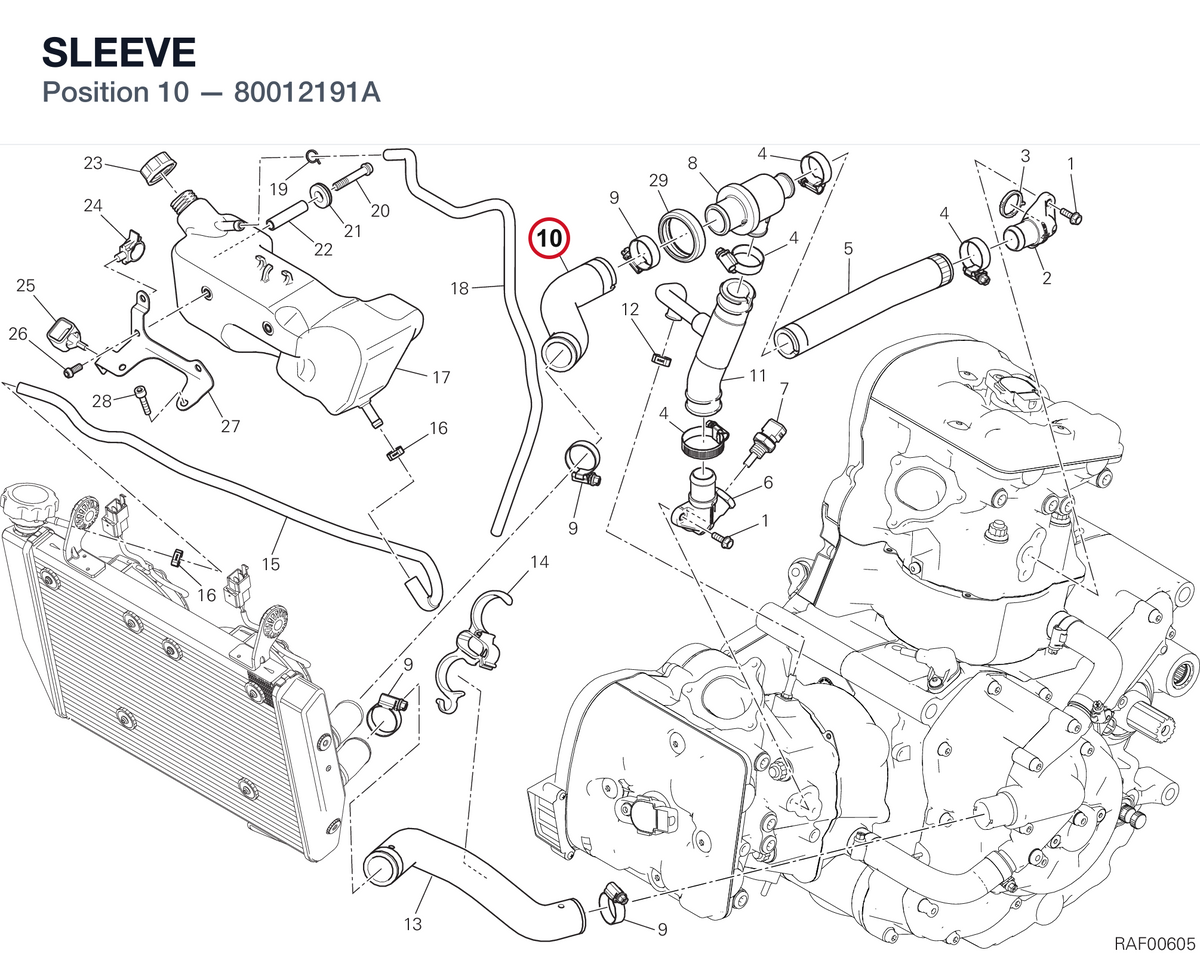 SLEEVE 80012191A diagram position