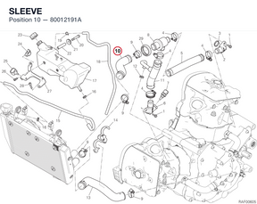 SLEEVE 80012191A diagram position
