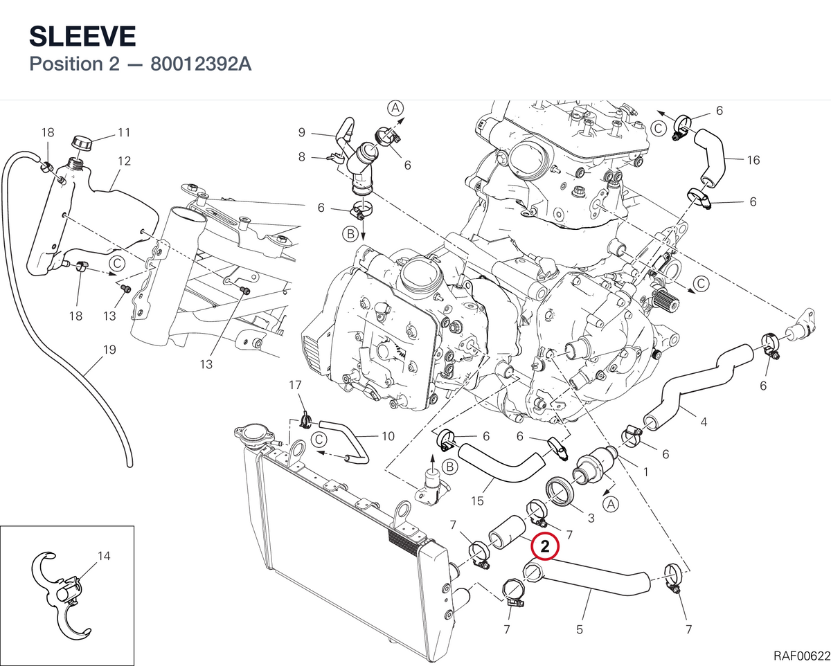 SLEEVE 80012392A diagram position