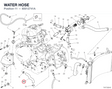 WATER HOSE 80012741A diagram position
