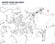 WATER HOSE DELIVERY 80012751A diagram position
