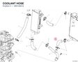 COOLANT HOSE 80012801A diagram position