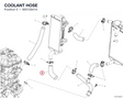COOLANT HOSE 80012841A diagram position