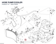 HOSE PUMP/COOLER 80017842A diagram position