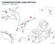 THERMOSTAT/PUMP HOSE VERTICAL 80017902A diagram position