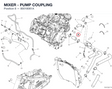 MIXER - PUMP COUPLING 80018061A diagram position