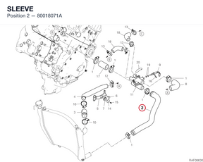 SLEEVE 80018071A diagram position