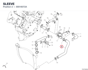 SLEEVE 80018072A diagram position