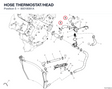 HOSE THERMOSTAT/HEAD 80018081A diagram position