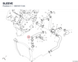 SLEEVE 80018111AA diagram position