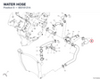 WATER HOSE 80018121A diagram position