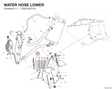 WATER HOSE LOWER 80018271A diagram position
