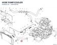 HOSE PUMP/COOLER 80018321B diagram position