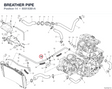 BREATHER PIPE 80018361A diagram position
