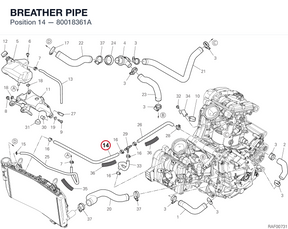 BREATHER PIPE 80018361A diagram position
