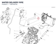 WATER DELIVERY PIPE 80018451B diagram position