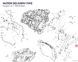 WATER DELIVERY PIPE 80018462A diagram position