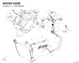 WATER HOSE 80018632A diagram position