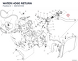 WATER HOSE RETURN 80018731B diagram position