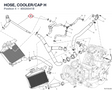 HOSE, COOLER/CAP H 80020041B diagram position