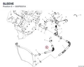 SLEEVE 800P8501A diagram position