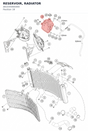 Diagram preview: RESERVOIR, RADIATOR (A61035065000)