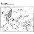 BOLT M6x17 product image