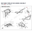 BOLT M6X17 REPL BY 8010-000005-1000 product image