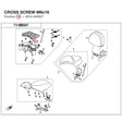 CROSS SCREW M6x16 product image