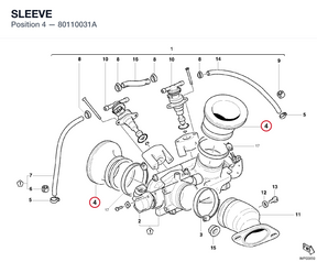 SLEEVE 80110031A diagram position