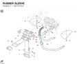RUBBER SLEEVE 80110101A diagram position